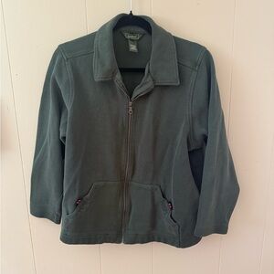 Vintage forest green LL Bean Zip-Up Jacket